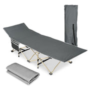 TheLAShop Folding Cot with Carry Bag Hiking Camping Bed, Gray Image