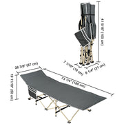 TheLAShop Folding Cot with Carry Bag Hiking Camping Bed Image