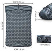 TheLAShop Double Camping Air Mattress Sleeping Pad Lightweight Image