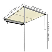 TheLAShop Car Awning with Light Rear Side SUV Awning 6' 7" x 4' 7" Image