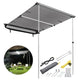 TheLAShop Car Awning with Light Rear Side SUV Awning 6' 7" x 4' 7", Gray Image