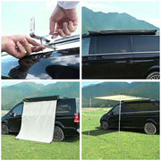 TheLAShop Car Awning with Light 8' 1" x 6' 7" SUV Side Awning Image