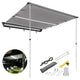 TheLAShop Car Awning with Light 8' 1" x 7' 1" SUV Side Awning, Gray Image