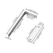 TheLAShop Awning Hardware Rail Mounting Brackets & Stakes Image