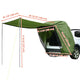 TheLAShop SUV Tent Tailgate Awning with Screen Net Image