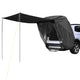 TheLAShop SUV Tent Tailgate Awning with Screen Net, Black Image