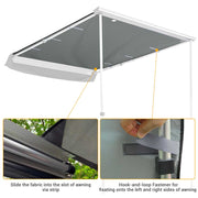 TheLAShop 4' 7" x 6' 7" Car Awning Canopy (4.5'x6') UV50+ PU2,000mm Image