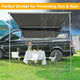 TheLAShop 7' 7" x 8' 2" Car Awning Canopy (7.5'x7.7') UV50+ PU2,000mm Image