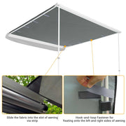 TheLAShop 7' 7" x 8' 2" Car Awning Canopy (7.5'x7.7') UV50+ PU2,000mm Image