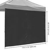 TheLAShop Canopy Sidewall Tent Walls 1080D 10x7ft(1pc./pack), Black Image