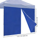 TheLAShop Canopy Sidewall Tent Walls with Zipper 1080D 10x7ft(1pc./pack) Image