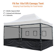 TheLAShop Netting for Pop Up Canopy 10x15 Food Service Vendor Side Panel Image