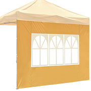 TheLAShop Canopy Tent Sidewall with Window 1080D 9'7"x6'8"(1pc./pack), Mineral Yellow Image