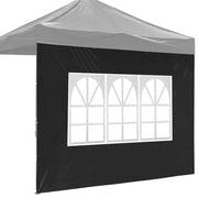 TheLAShop Canopy Tent Sidewall with Window 1080D 9'7"x6'8"(1pc./pack), Black Image