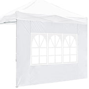 TheLAShop Canopy Tent Sidewall with Window 1080D 9'7"x6'8"(1pc./pack), White Image