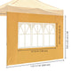 TheLAShop Canopy Sidewall Tent Walls with Window 1080D 10x7ft(1pc./pack), Mineral Yellow Image