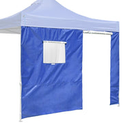 TheLAShop Sidewall with Door Window for 10x10 Canopy 1-pack, Blue Image