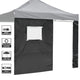 TheLAShop Sidewall with Door Window for 10x10 Canopy 1-pack Image