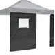 TheLAShop Sidewall with Door Window for 10x10 Canopy 1-pack, Black Image