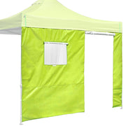 TheLAShop Sidewall with Door Window for 10x10 Canopy 1-pack, Green Glow Image