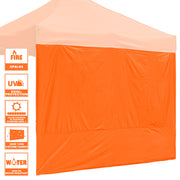 TheLAShop Canopy Sidewall Tent Walls 10x7ft UV50+ CPAI-84, Orange Image