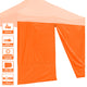 TheLAShop Canopy Sidewall Tent Walls with Zipper 10x7ft CPAI-84, Orange Image