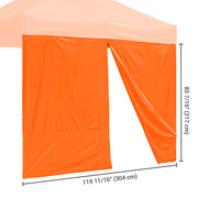 TheLAShop Canopy Sidewall Tent Walls with Zipper 10x7ft CPAI-84 Image