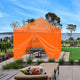 TheLAShop Canopy Sidewall Tent Walls with Zipper 10x7ft CPAI-84 Image