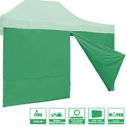 TheLAShop Canopy Sidewall Tent Walls with Zipper 15x7ft CPAI-84, Green Image