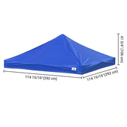 TheLAShop 10x10 EZ Pop Up Tent Canopy Replacement Top (9'7"x9'7"), Navy Image