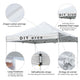 TheLAShop 10x10 EZ Pop Up Tent Canopy Replacement Top (9'7"x9'7") Image