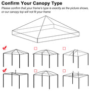 TheLAShop Pop Up Canopy Replacement Top 10x10 CPAI-84, Orange Image