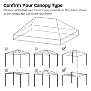 TheLAShop 10x20 EZ Pop Up Tent Canopy Replacement Top Image