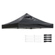 TheLAShop 10'x10' Pop Up Canopy Replacement Top Vent (9'7"x9'7"), Black Image