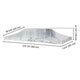 TheLAShop 10x20 EZ Pop Up Tent Canopy Replacement Top, Clear Image