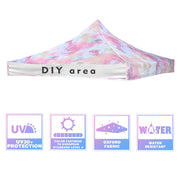 TheLAShop 10x10 Pop Up Canopy Replacement Tie-dyed Pink Image