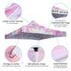 TheLAShop 10x10 Pop Up Canopy Replacement Tie-dyed Pink Image