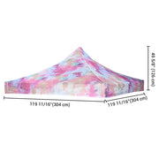 TheLAShop 10x10 Pop Up Canopy Replacement Tie-dyed Pink Image