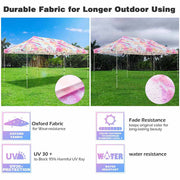 TheLAShop 10x20 Pop Up Canopy Replacement Tie-dyed Pink Image