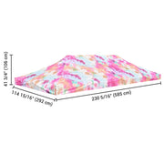 TheLAShop 10x20 Pop Up Canopy Replacement Tie-dyed Pink Image