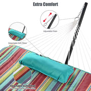 TheLAShop Heavy Duty Hammock with Stand, Net, Quilt & Pillow Image