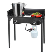 TheLAShop Outdoor Propane Burner with Stand Wind Guard 150,000BTU Image