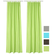 TheLAShop Tab Top Outdoor Patio Curtain, 54"W x 120"L 2ct/Pack Image