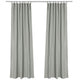 TheLAShop Tab Top Outdoor Patio Curtain, 54"W x 108"L 2ct/Pack, Gray Image