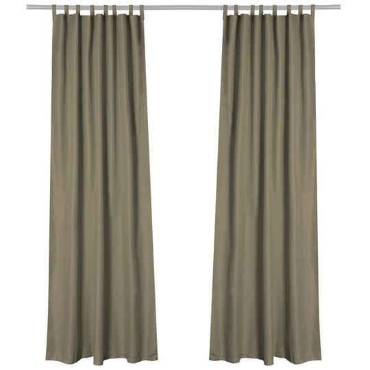 TheLAShop Tab Top Outdoor Patio Curtain 54"W x 96"L 2ct/Pack