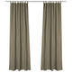 TheLAShop Tab Top Outdoor Patio Curtain 54"W x 96"L 2ct/Pack, Brown Image