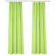 TheLAShop Tab Top Outdoor Patio Curtain 54"W x 96"L 2ct/Pack, Green Glow Image