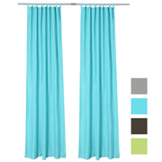 TheLAShop Tab Top Outdoor Patio Curtain 54"W x 96"L 2ct/Pack Image