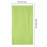 TheLAShop Tab Top Outdoor Patio Curtain, 54"W x 120"L 2ct/Pack Image