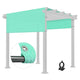 TheLAShop 10x8 ft Pergola Shade Cover with Weighted Rod Grommets, Blue Light Image